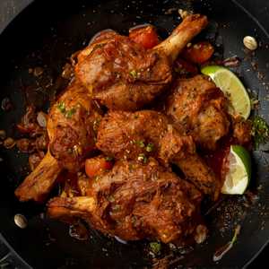 Half Namak Mandi Goat Karahi