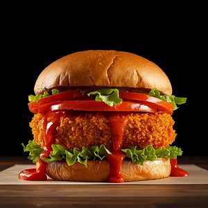 Crispy Buffalo Chicken Burger