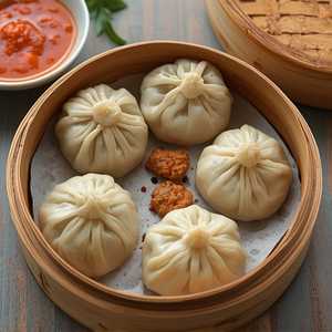 Steamed Momos (Chicken)