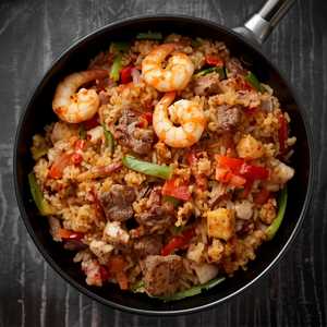 Chicken, Shrimp & Beef Fried Rice