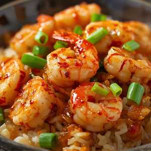 Schezwan Shrimps Hakka Fried Rice