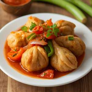 Vegetable Momo - Chilli