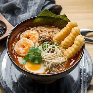 N3(C). Udon+Tempura(2 Shrimps & 2 Veggies)