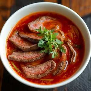 P12 Phở tái saté