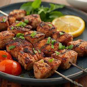 Pork Souvlaki On A Stick