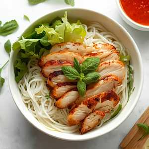 53. Bún Gà Nướng