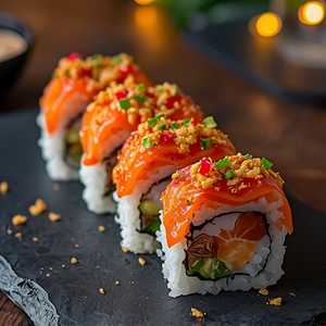 Spicy Salmon Dragon Roll