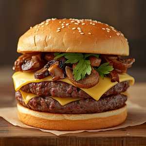 Mushroom Swiss Burger