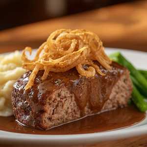 PEPPERCORN CRUSTED BEEF MEATLOAF