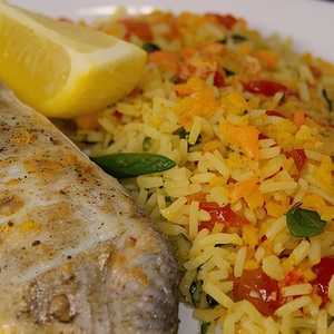 Sabzi Polo Mahi & Kookoo Sabzi (White Fish)