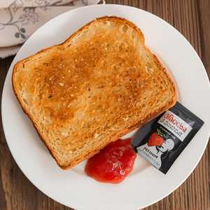 White or Brown Toast with Jam