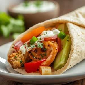 Chicken Souvlaki On A Pita
