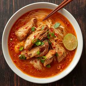P13 Phở gà saté