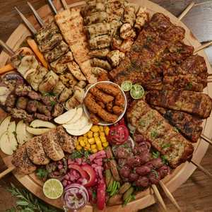 Kebab platter for four