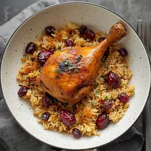 Zereshk Polo (Dark Meat)