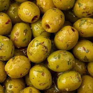 Fresh green olives