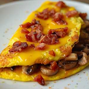 Bacon, Mushroom and Cheddar