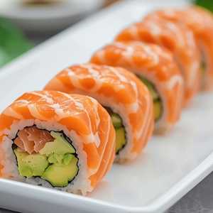Salmon + Avocado Roll (8 Pieces)