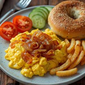 3 Eggs & Onions