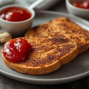 Rye Toast with Jam