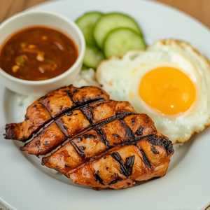 C3A Cơm gà nướng, ốpla