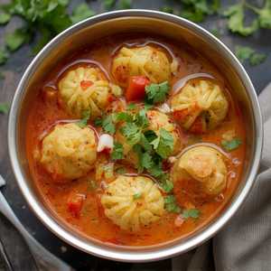 Vegetable Momo - Jhol