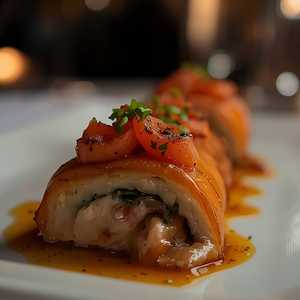 Baked Salmon Roll