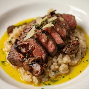 Steak Mushroom Risotto