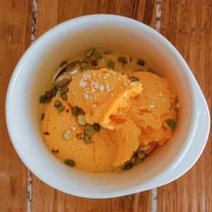 Pumpkin with Special Ice Cream