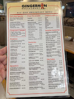The Gingerman Restaurant Menu Photo 2