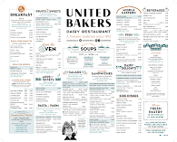 United Bakers Dairy Restaurant Menu Photo 1
