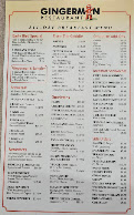The Gingerman Restaurant Menu Photo 5